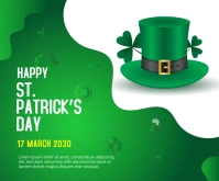 St. Patrick's Day Medium Rectangular ads Mittelgroßes Rechteck template
