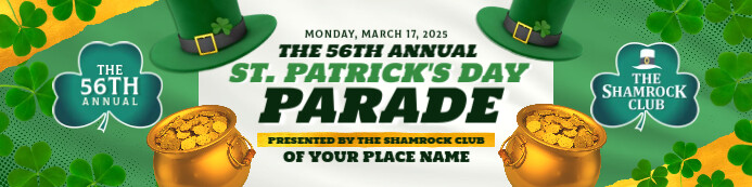 Copy of St. Patrick's Day Parade Banner Template | PosterMyWall