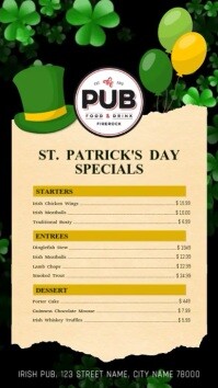 95+ Free St. Patrick's Day Video Digital Display (9:16) Templates ...