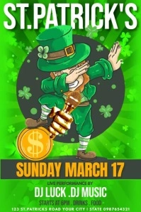 St. Patrick's Day Template Poster