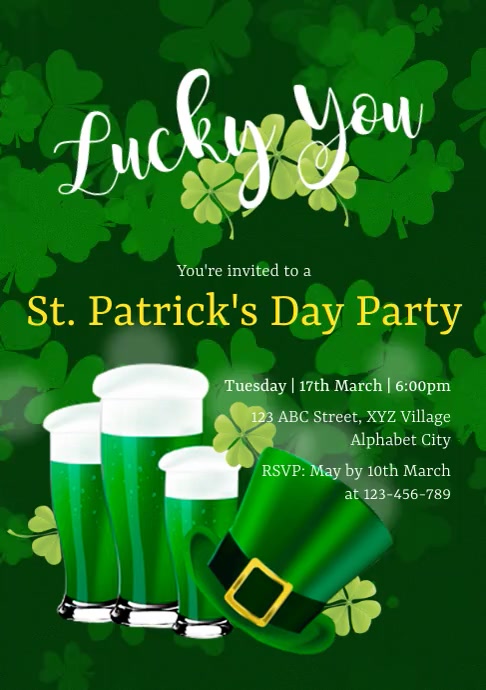 St. Patrick's Day Template A4