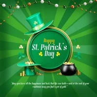 St. Patrick's Day Wish Square (1:1) template