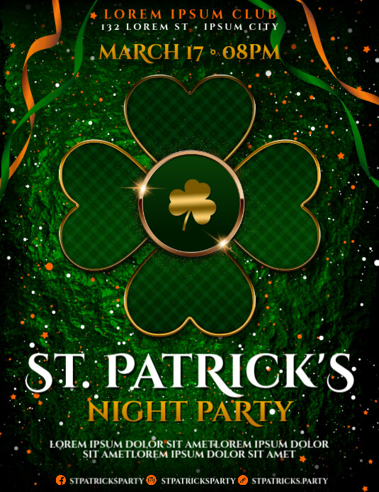 ST. PATRICK'S PARTY FLYER Template | PosterMyWall