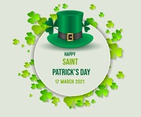 St. Patrick's  post Medium Rectangle template