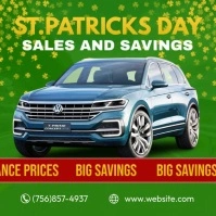 St. Patrick Day Car Sale Instagram na Post template