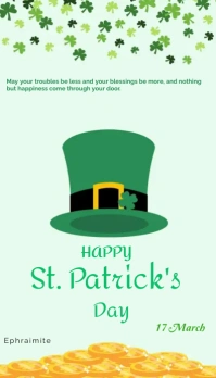 St. Patrick day Kartu Bisnis template