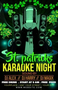 ST. PATRICKS DAY PARTY Half Page Wide template