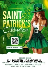 ST. PATRICKS DAY PARTY A3 template
