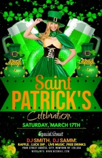 ST. PATRICKS DAY PARTY Halv side bred template