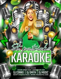 ST.PARTICKS KARAOKE Flyer (Letter pang-US) template