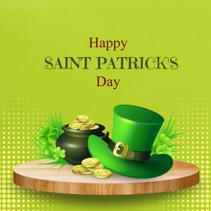 St.Patrick's Day Instagram 帖子 template