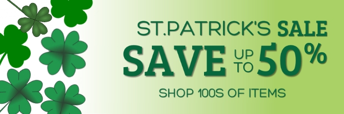 St.Patrick's Retail Banner template