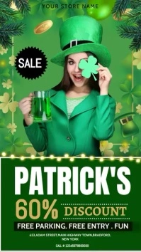 St.Patrick's Sale Flyer Instagram Story template