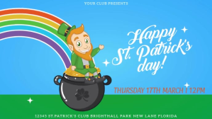 St.Patrick's Template Facebook Cover Video (16:9)