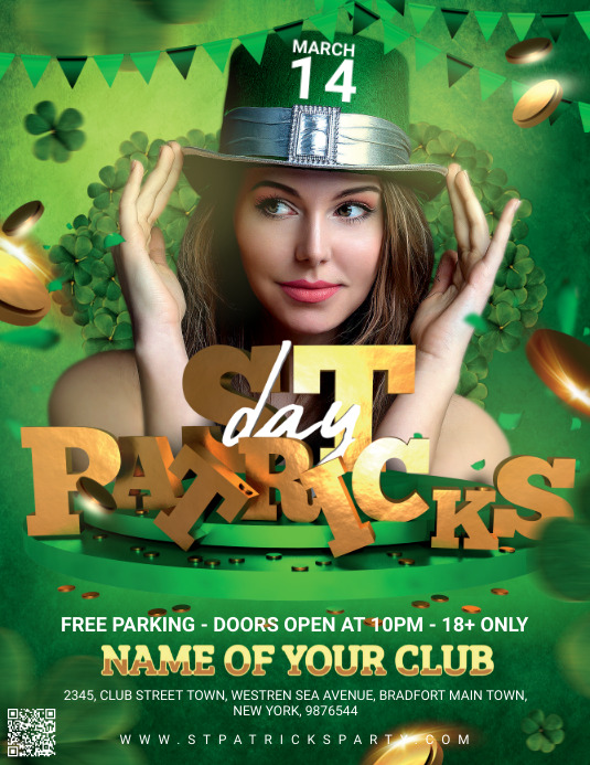 St.Patrick's Party Flyer Template | PosterMyWall