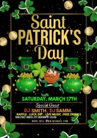 ST.PATRICK DAY PARTY A3 template