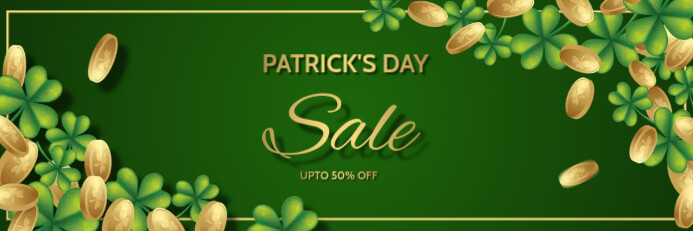 St.Patrick.Patricks, event, party Banner 2' × 6' template