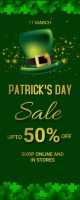 St.Patrick.Patricks, event, party Cartel enrollable de 2 × 5 pulg. template