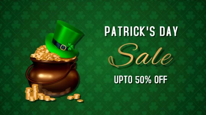 St.Patrick.Patricks, event, party Ekran reklamowy (16:9) template