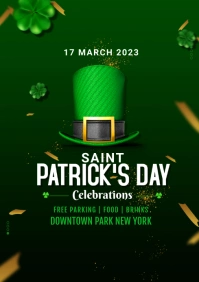 St.Patricks, event, sale, party A4 template