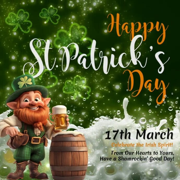 St.Patricks, event, sale, party Instagram Post template