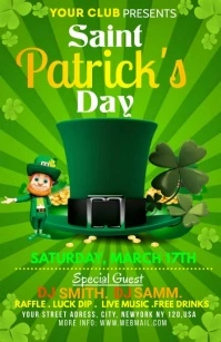 ST.PATRICKS DAY PARTY Halbe Seite breit template
