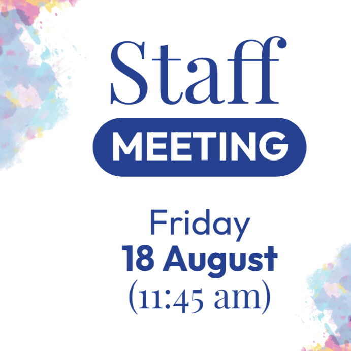 Staff meeting Template PosterMyWall Staff meeting Template PosterMyWall