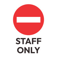 Staff room sign Template | PosterMyWall