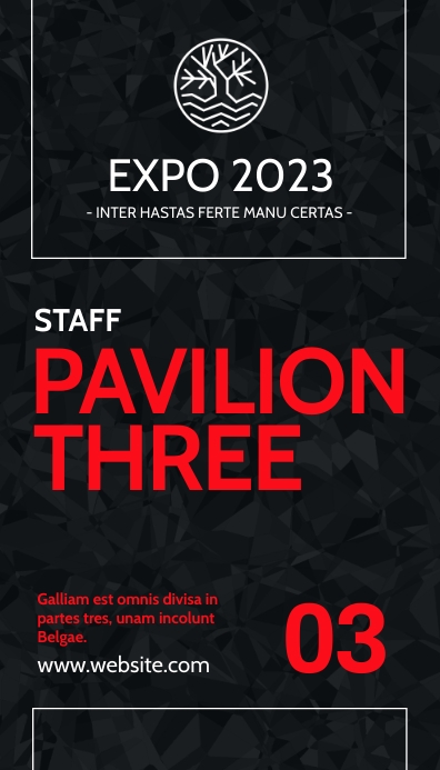 Staff Pass Example Staff pass corporate event template design | PosterMyWall