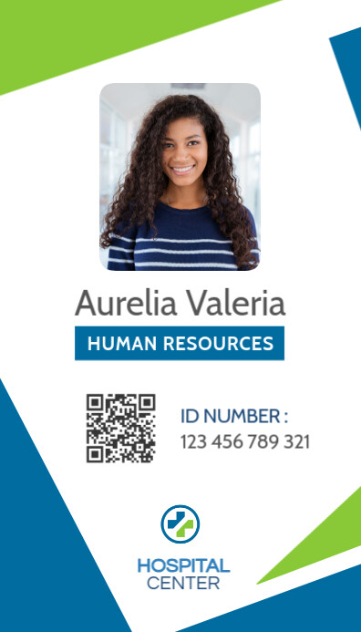 Staff Pass Example Modello staff pass id badge template design | PosterMyWall