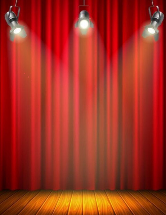 stage background Flyer (US Letter) template
