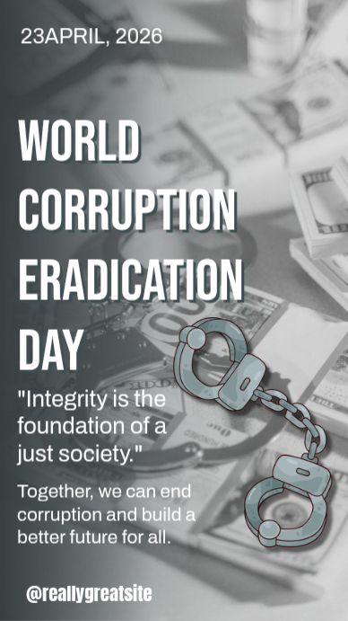 Stop Corruption Build Stand Against Corruption Build Better Future Template | PosterMyWall