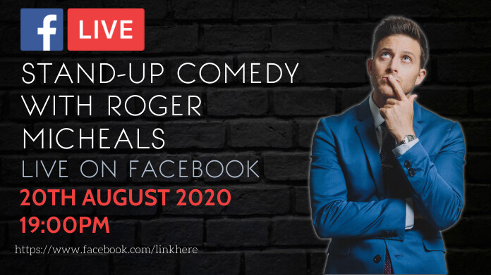 stand-up comedy ad twitter template | PosterMyWall