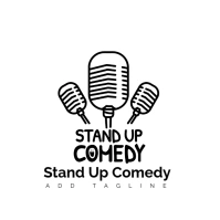 Stand Up Comedy Logo template