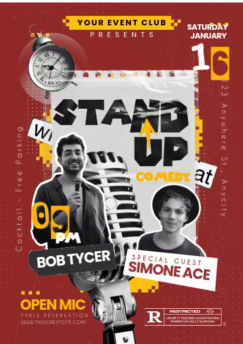 Stand Up Comedy Design Template | PosterMyWall