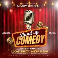 stand up comedy Publicación de Instagram template