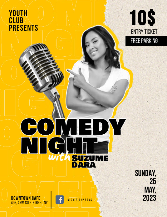 Stand up Comedy Template | PosterMyWall