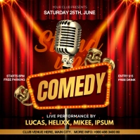 stand up comedy Instagram Post template