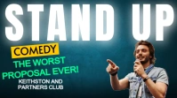 Stand Up Comedy งานแสดงผลงานแบบดิจิทัล (16:9) template