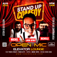 Stand up comedy Post Instagram template