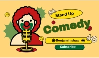 Stand up comedy flyer template Tag