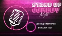 Stand up comedy flyer template Tag