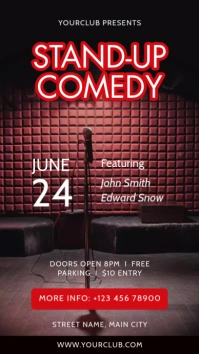 Stand-up Comedy Inspagram Story template