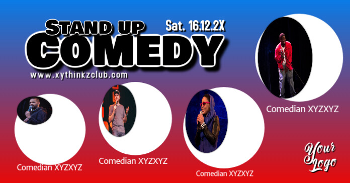 Stand up Comedy Night Show Banner Ad Template | PosterMyWall