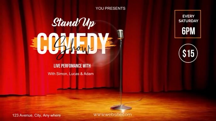 Copy of Stand up comedy show | PosterMyWall