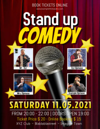 150 customizable design templates for comedy flyer postermywall