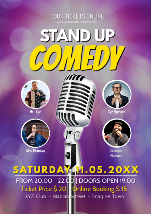 Free Comedy Poster.pdf Comedy Show Poster