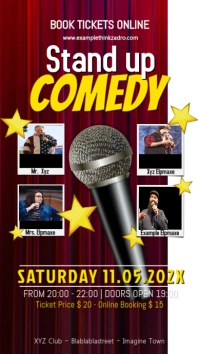 Stand up Comedy Show Story Template Ad Reel