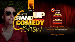Stand Up Comedy Show Twitter Post template