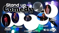 Stand up Comedy Stage Event banner Template A Digital Display (16:9)